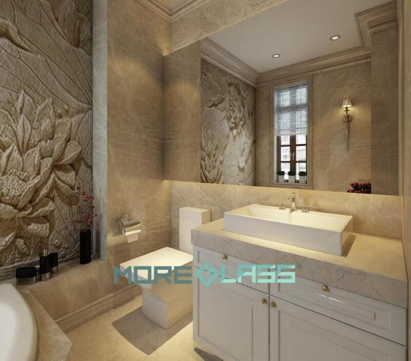 Mẫu gương soi trang trí phòng tắm MG-006 đơn giản chất liệu gương bỉ 5mm cao cấp chống ẩm mốc. Gương hình chữ nhật